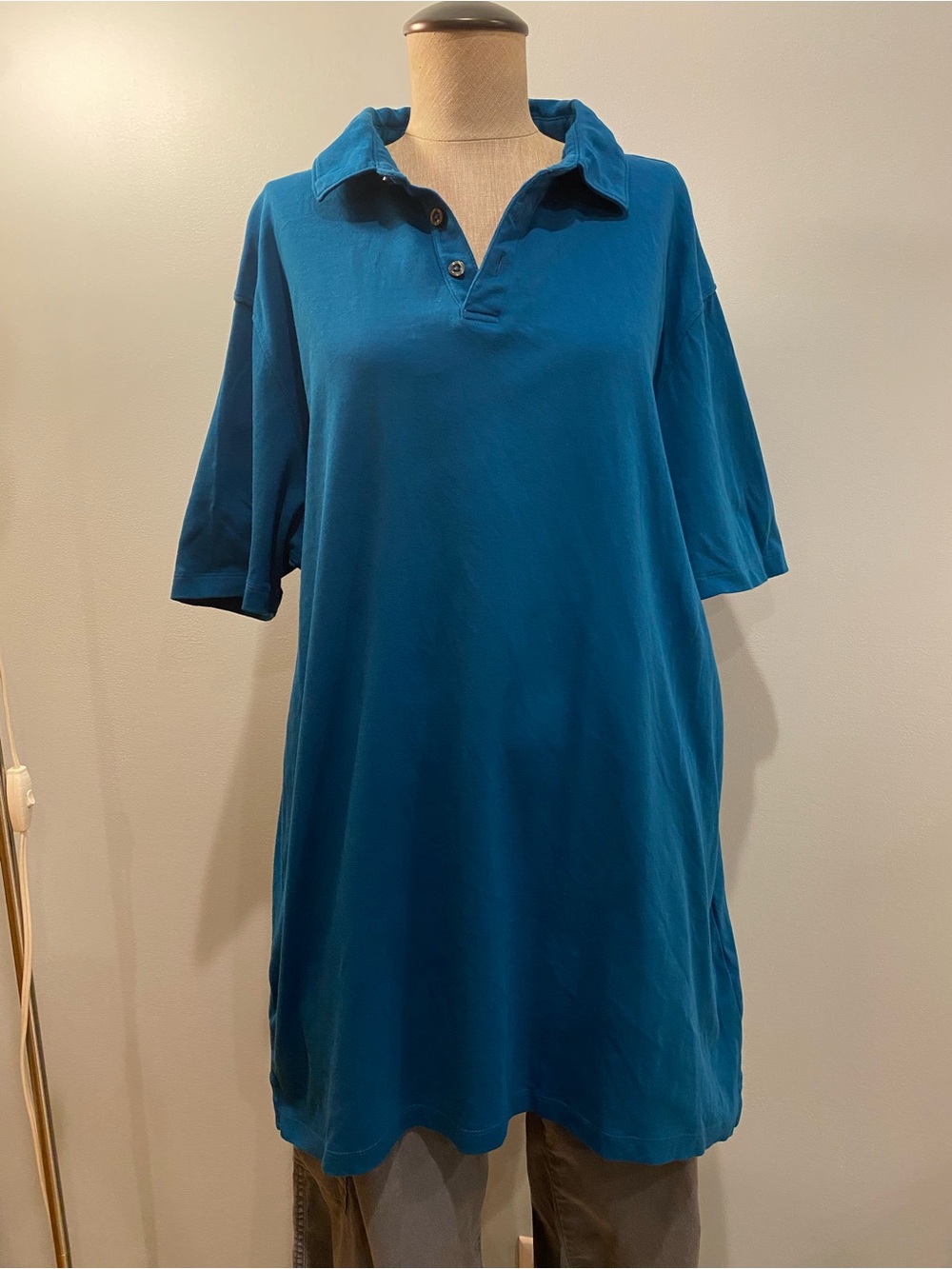 Apt 9 Men Teal Polo Tee Shirt. Size XL Tall